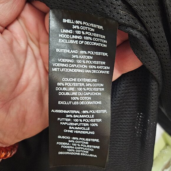 Harley-Davidson Women's Deflector Hooded Riding Fleece Jacket, Black 98112-23VW - Picture 7 of 8